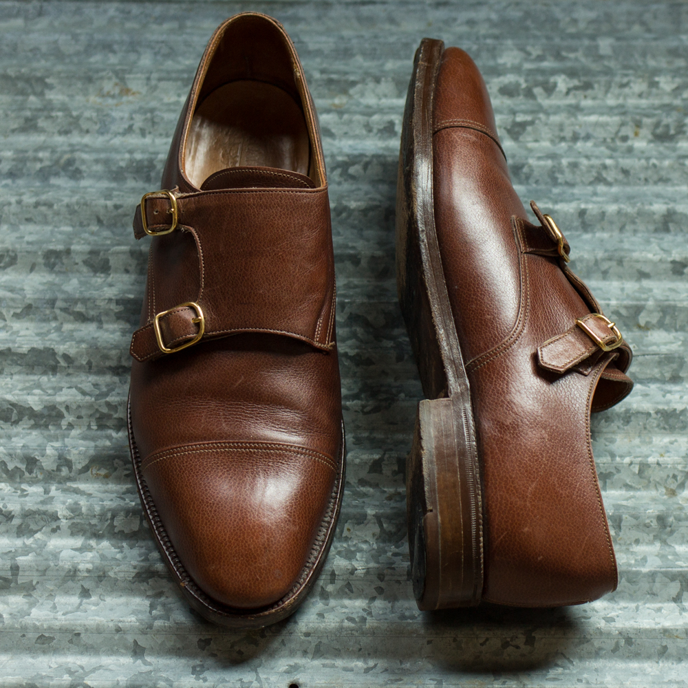 Double monk strap shoes